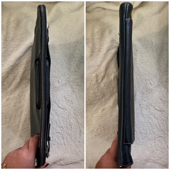 👑✅PRICE FIRM✅ COACH Black Leather Business Briefcase - Picture 12 of 17